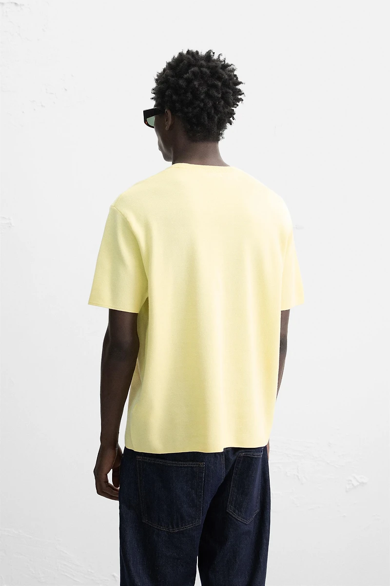 RELAXED FIT KNIT T-SHIRT