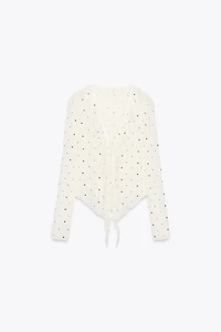 TOP DENTELLE CLOUS