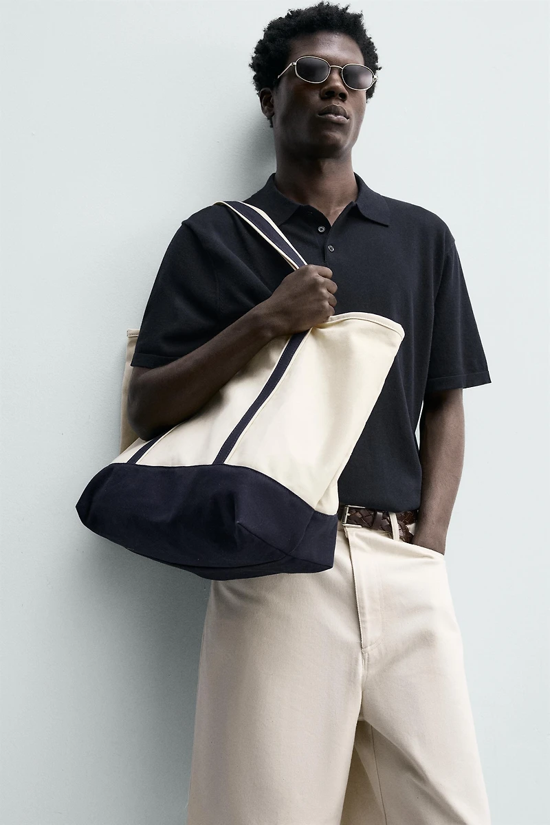 POLO REGULAR FIT EN MAILLE MÉLANGE DE COTON