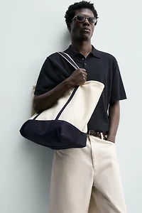 POLO REGULAR FIT EN MAILLE MÉLANGE DE COTON