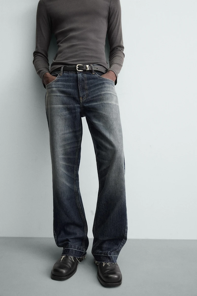 STRUCTURED FLARE FIT JEANS