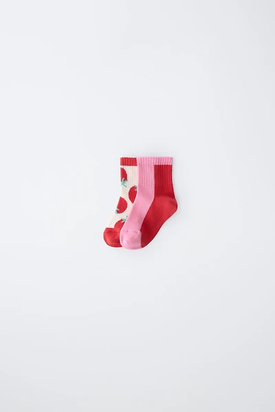 CASA LAWA X ZARA KIDS TWO-PACK SHORT SOCKS