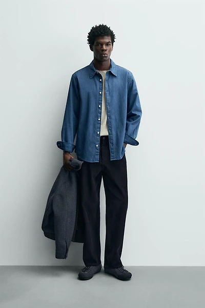 CHEMISE RELAXED FIT EN DENIM
