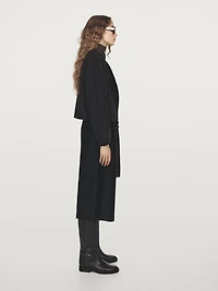 Long flannel Bermuda shorts with darts