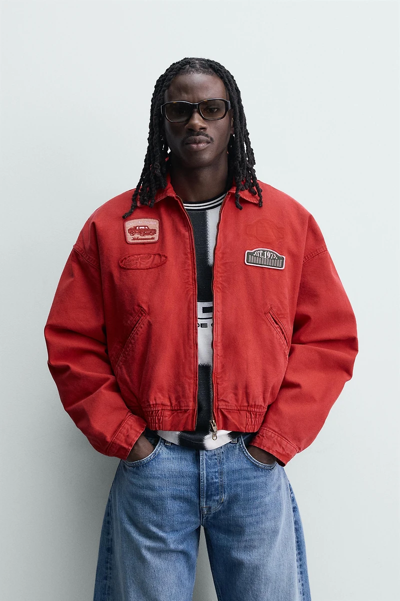 BOXY FIT PATCH JACKET