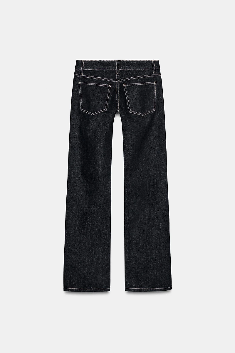 TRF LOW RISE WIDE LEG JEANS