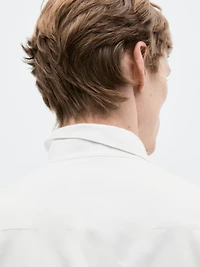 Regular fit cotton blend shirt - LIMITED