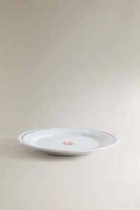 CRAB STONEWARE DESSERT PLATE