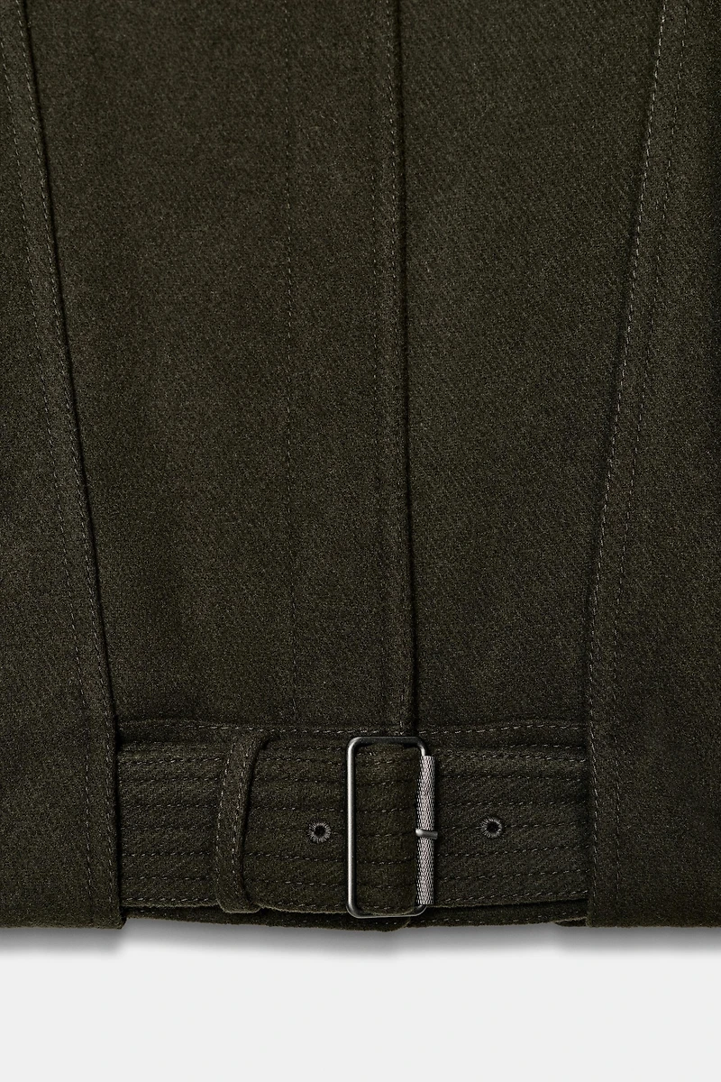 BLOUSON BOMBER MINIMAL AVEC LAINE ZW COLLECTION