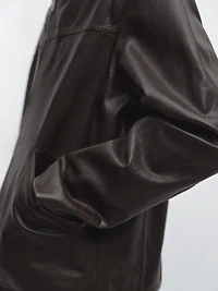 Blouson en cuir nappa