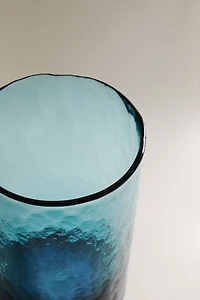 VERRE À EAU EN VERRE TEXTURÉ