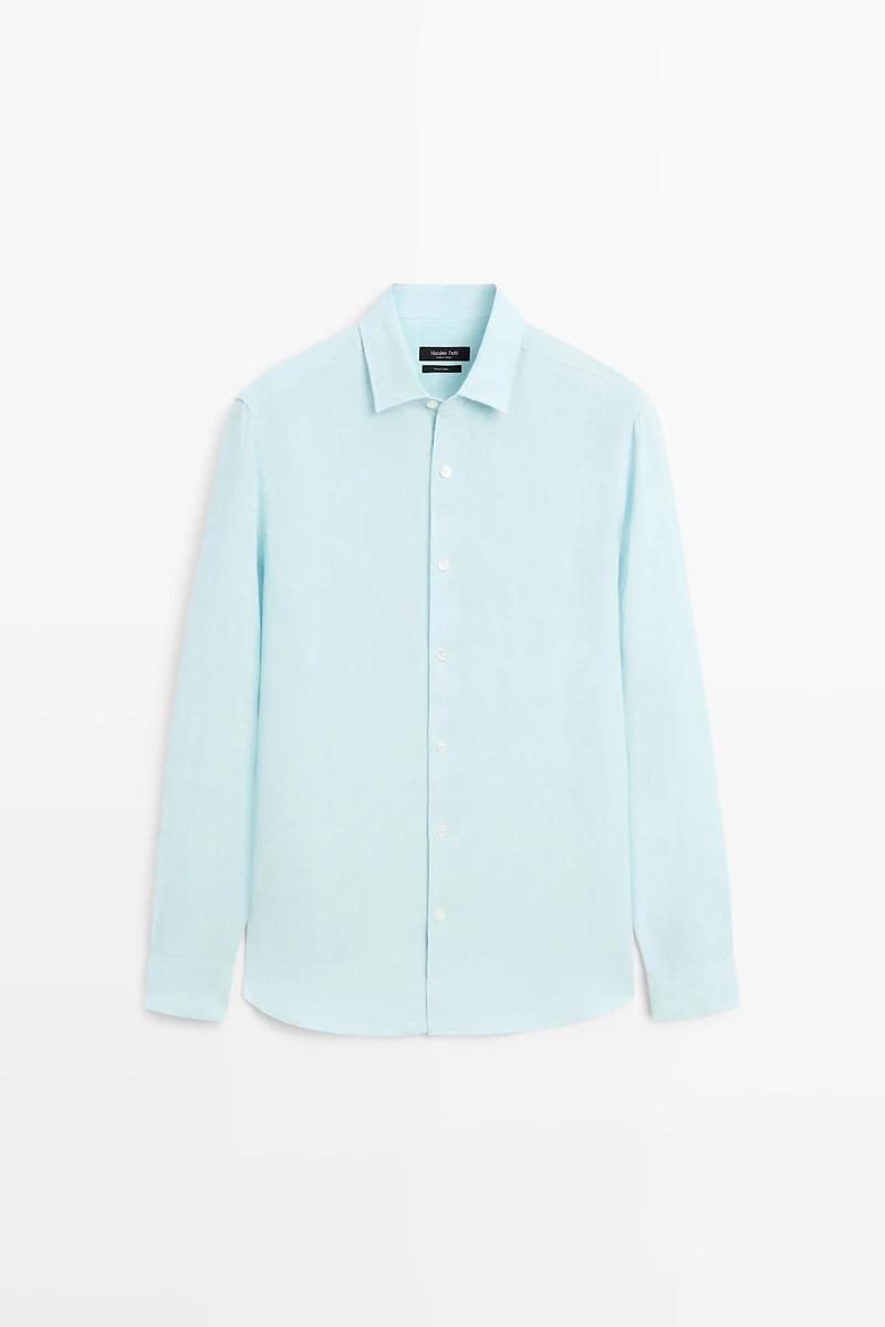 100% linen regular fit shirt