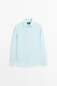100% linen regular fit shirt