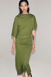 DRAPED LONG DRESS