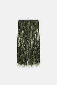 ZW COLLECTION LIMITED EDITION FRINGED SEQUIN SKIRT