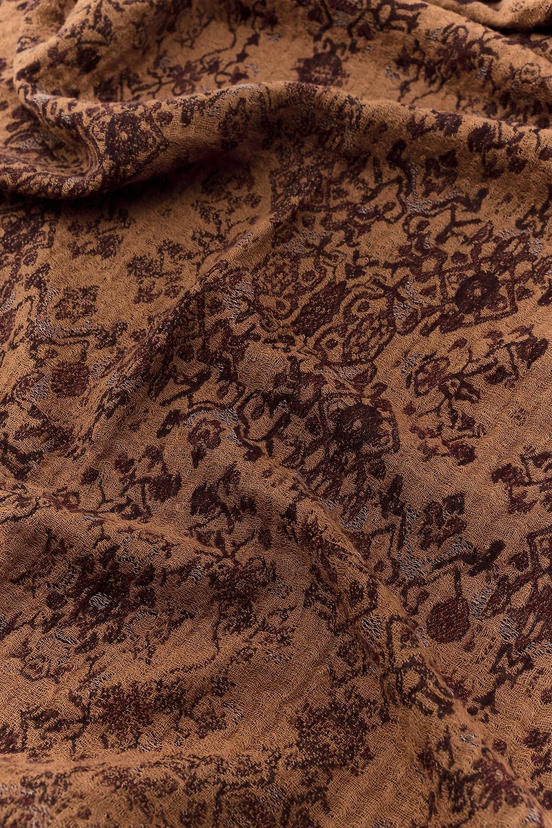 WOOL JACQUARD SCARF