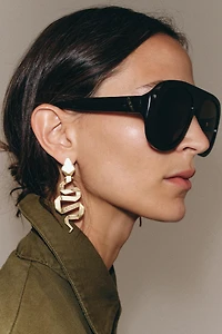 SNAKE METAL EARRINGS