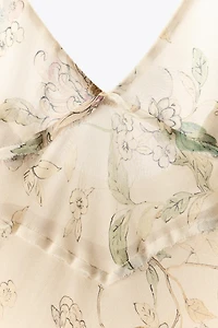 FLORAL PRINT STRAPPY DRESS