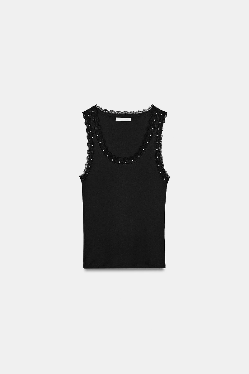 PEARL LACE TOP