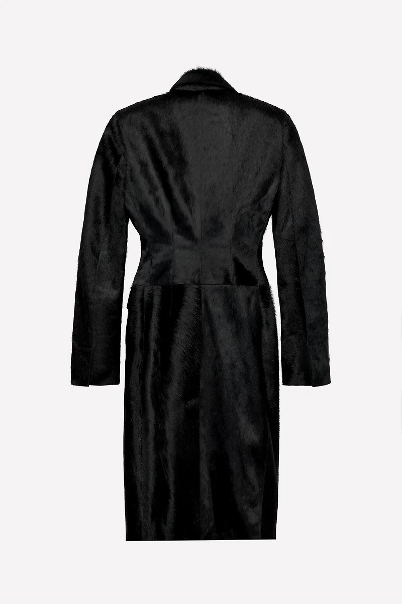 TAILORED LEATHER COAT WITH FUR LUDOVIC DE SAINT SERNIN x ZARA