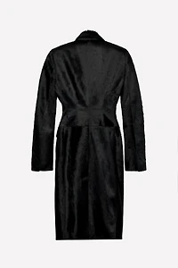 TAILORED LEATHER COAT WITH FUR LUDOVIC DE SAINT SERNIN x ZARA