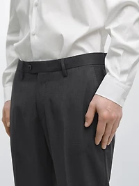 Cold wool suit trousers
