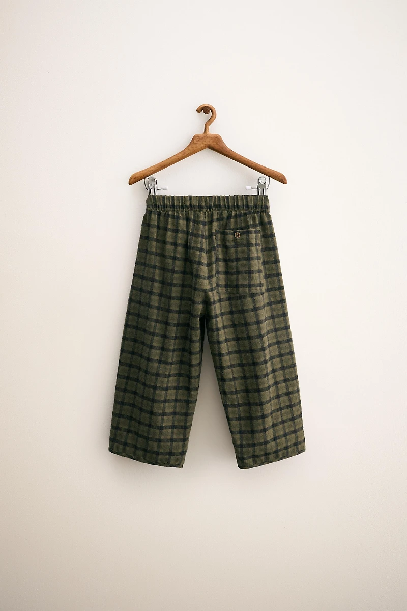 ZARA TIMELESS - CHECKED BALLOON PANTS