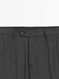 100% wool suit trousers