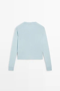 Cardigan court 100 % cachemire