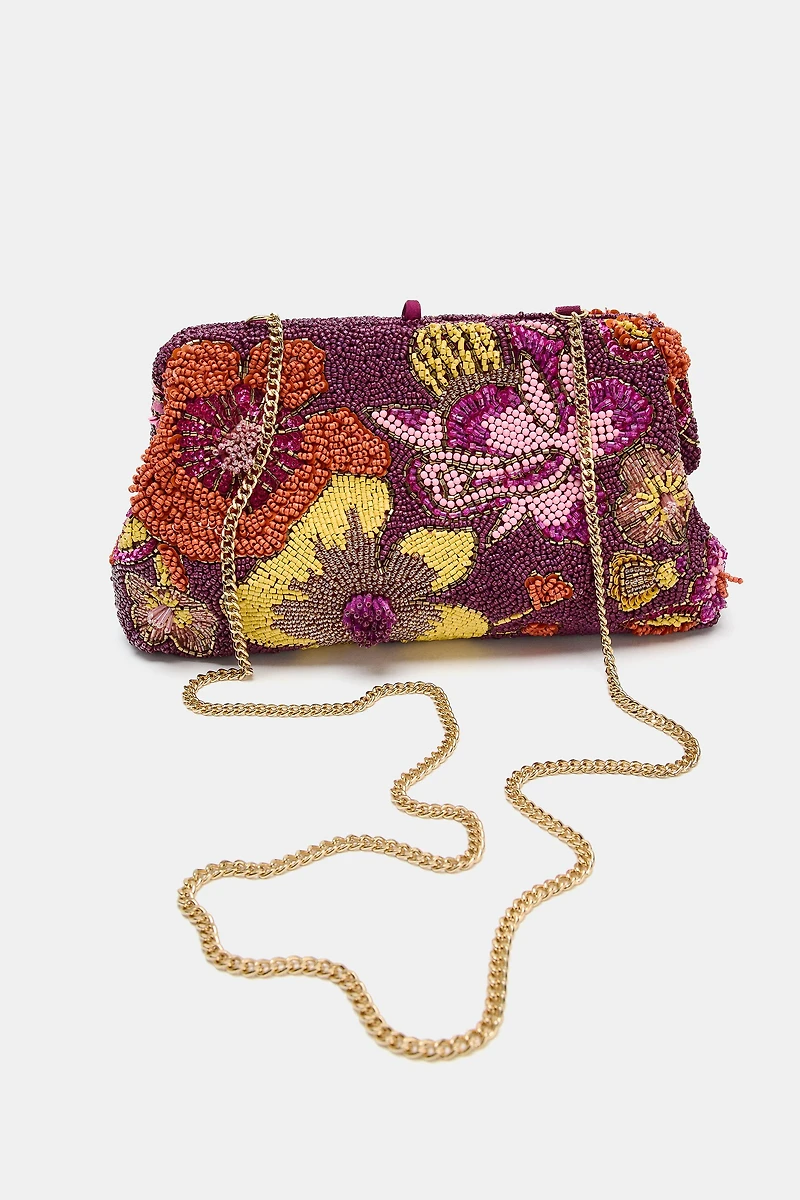 BEADED CLUTCH BAG