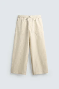 RELAXED FIT CONTRAST STRIPE PANTS