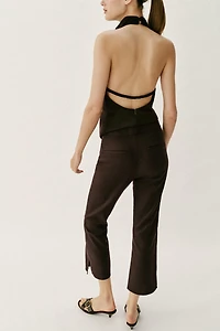 MINI FLARE LINEN PANTS