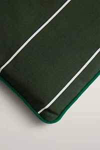 STRIPED TOPPER WITH PIPING
