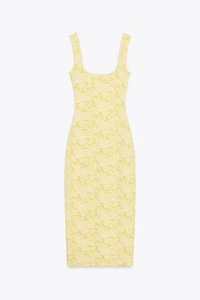 STRETCH SQUARE NECK DRESS