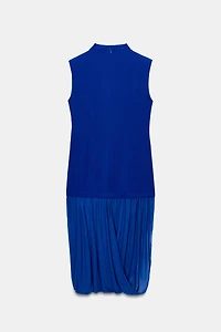 COMBINATION MIDI DRESS