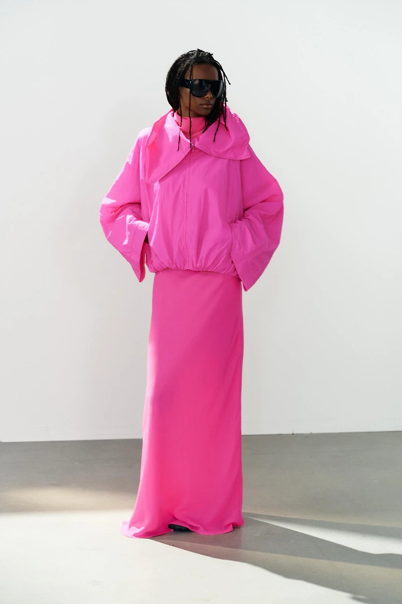 HIGH-NECK NYLON JACKET
