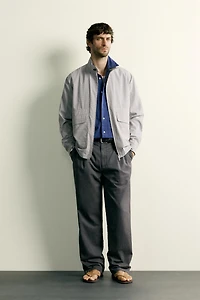 REGULAR FIT CHECKERED JACKET