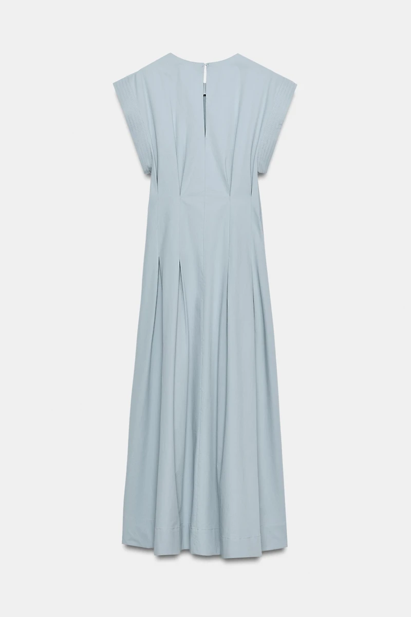 ROBE EN POPELINE PLISSÉE ZW COLLECTION