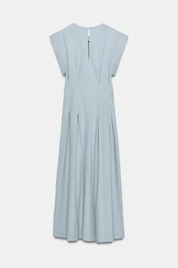 ROBE EN POPELINE PLISSÉE ZW COLLECTION