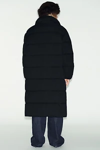 LONG WATER REPELLENT WINDPROOF WRAP-NECK ANORAK