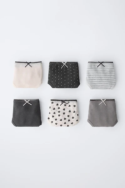 2-6 YEARS / SIX-PACK OF PRINTED UNDERWEAR