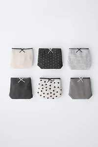 2-6 YEARS / SIX-PACK OF PRINTED UNDERWEAR