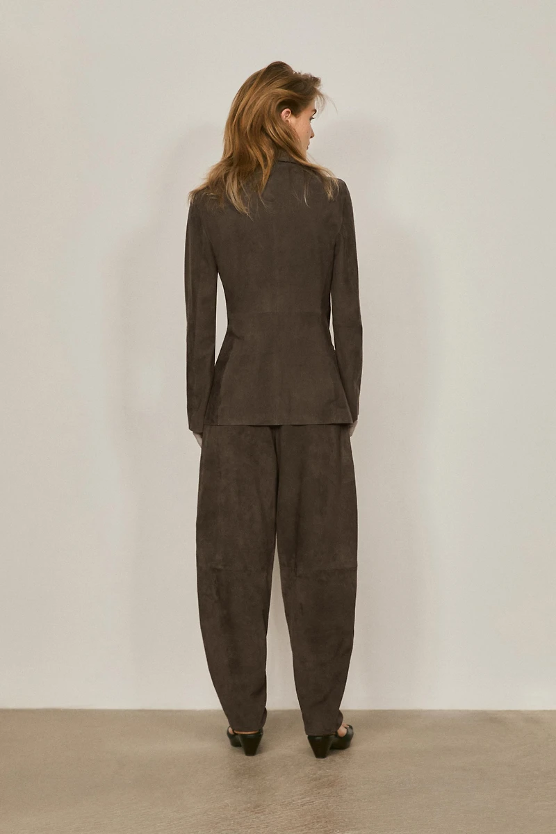100% suede leather blazer - LIMITED EDITION