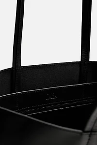 LEATHER SHOPPER BAG
