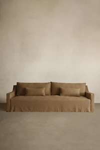 WASHED LINEN SLIPCOVER COUCH