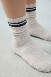 LOT DE TROIS PAIRES CHAUSSETTES HAUTES À RAYURES SPORTIVES