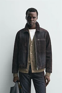 FLOCKED VELVET JACKET