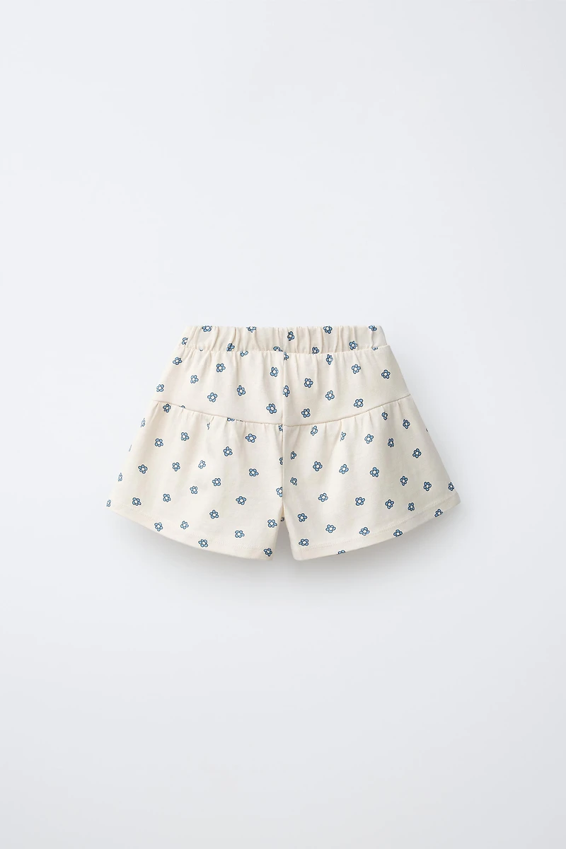 SHORT EN MOLLETON IMPRIMÉ