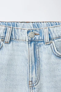 RIPPED AND GRAFFITI DENIM SHORTS