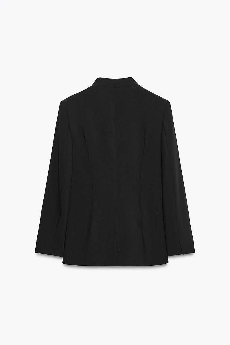 INVERTED LAPEL BLAZER
